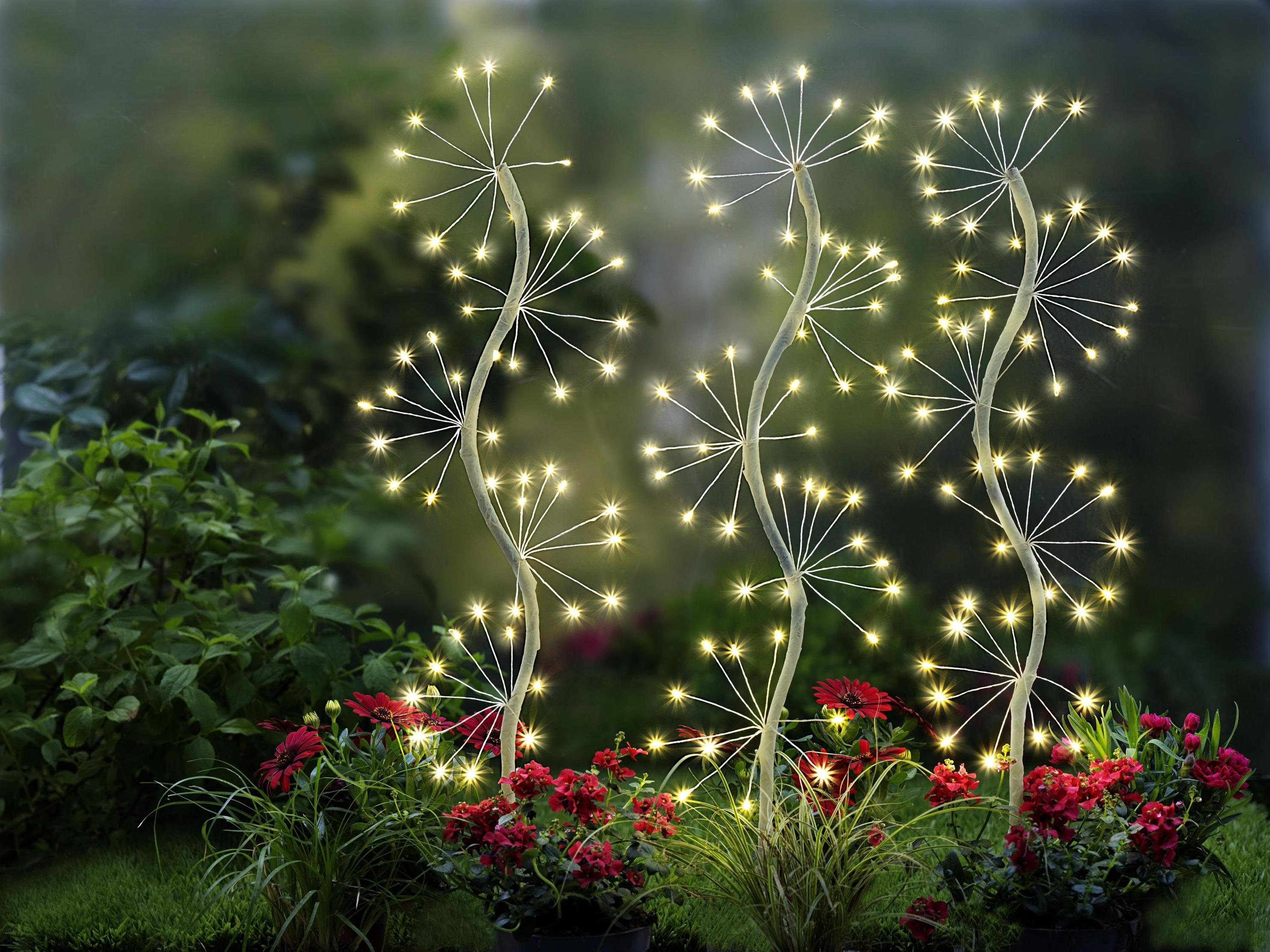 LED-Gartenstecker "Sparkle" 3er-Set 