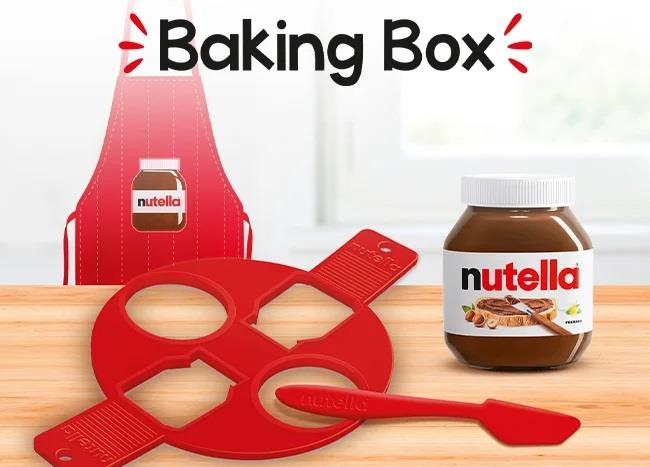 nutella Baking Box mit Backzubehör (600g Glas)