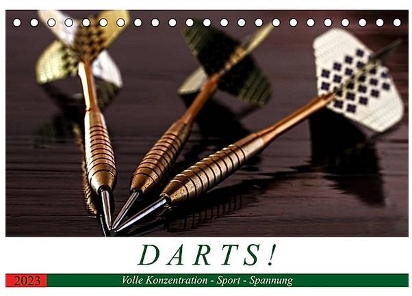 Darts. Konzentration - Sport - Spannung (Tischkalender 2023 DIN A5 quer)
