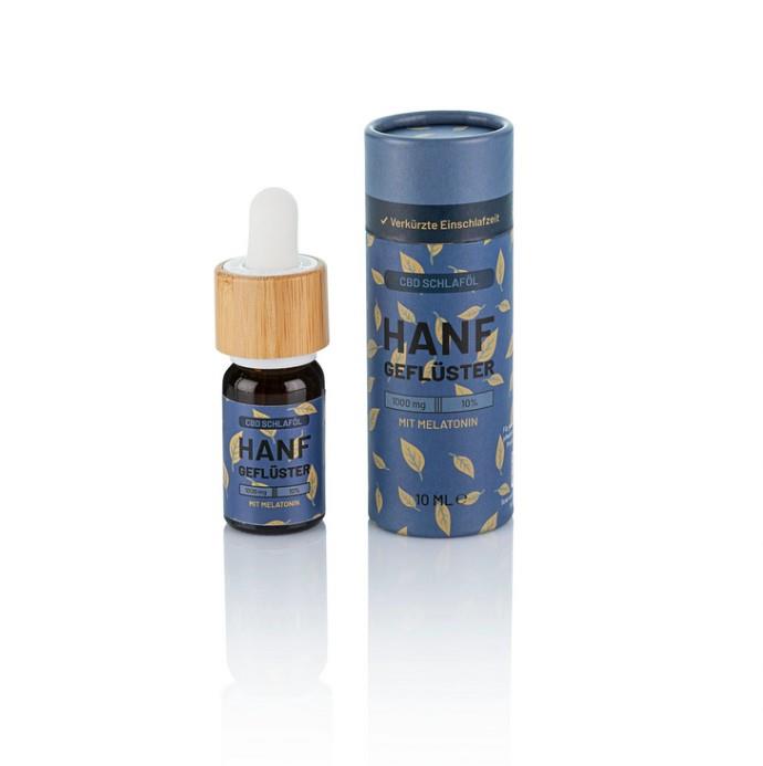 10% haltiges CBD Schlaföl mit Melatonin von Hanf Geflüster (10ml)