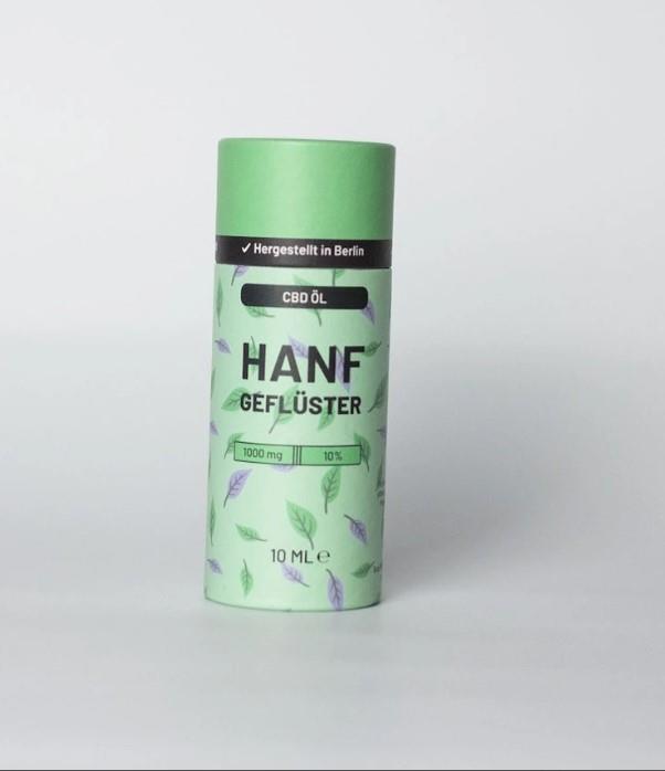 10% haltiges Vollspektrum CBD Öl von Hanf Geflüster (10ml)